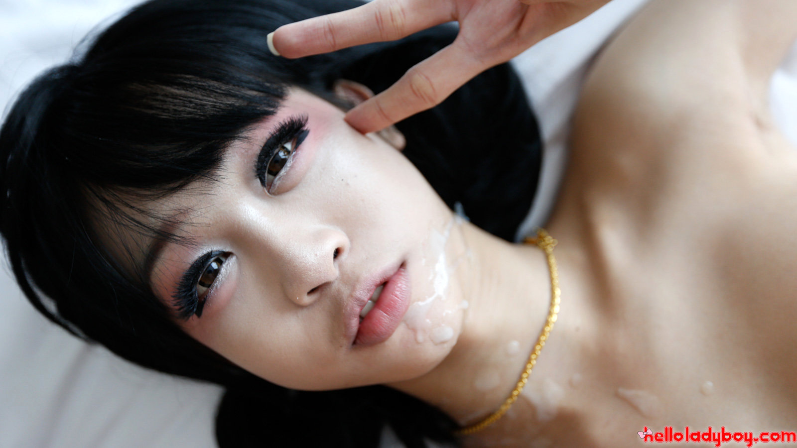 19 Year Old Shy Asian T-Girl Dresses Up And Bangs White Tourist