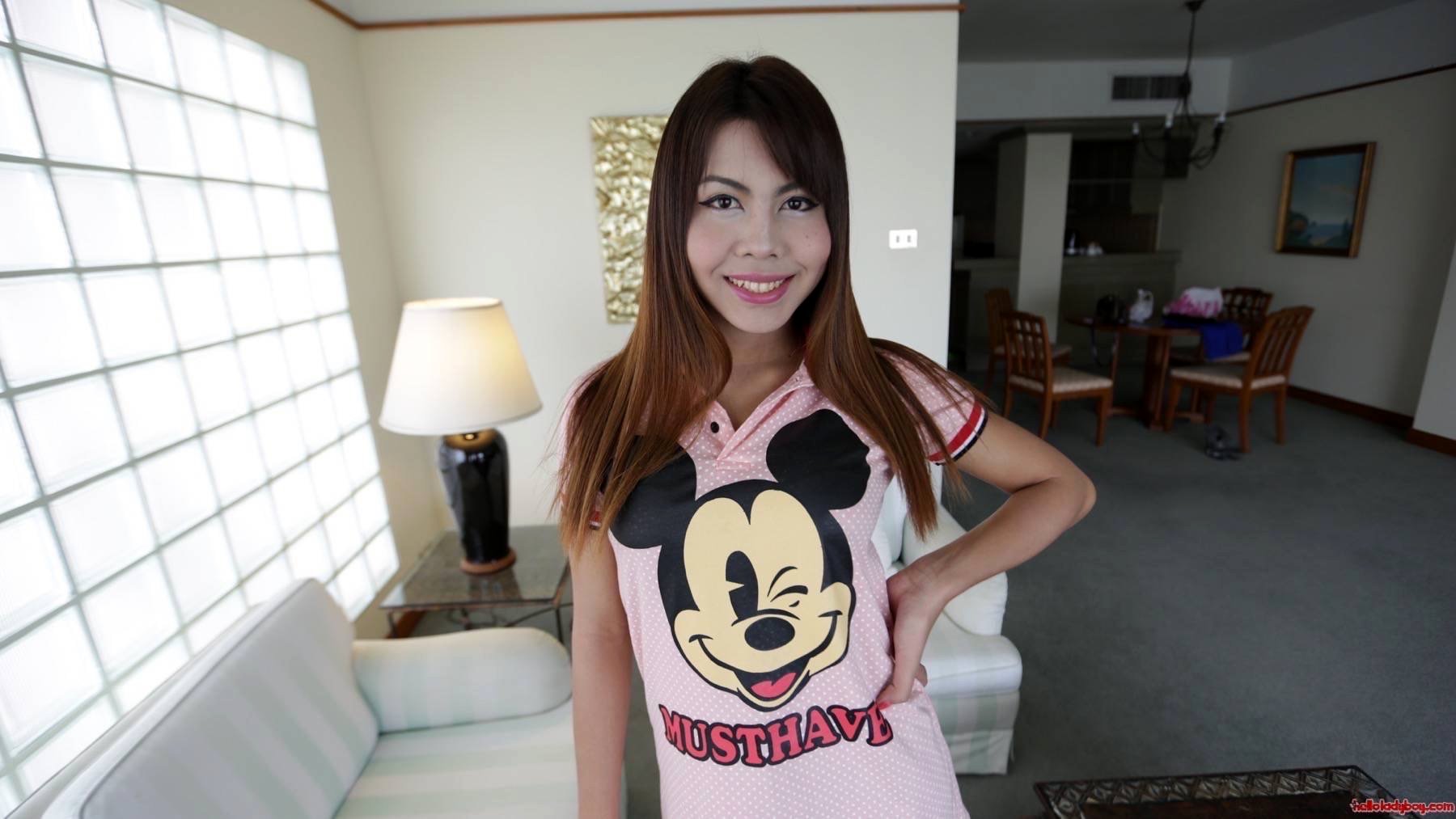 20 Year Old Asian Femboy Does A Striptease For Tourist